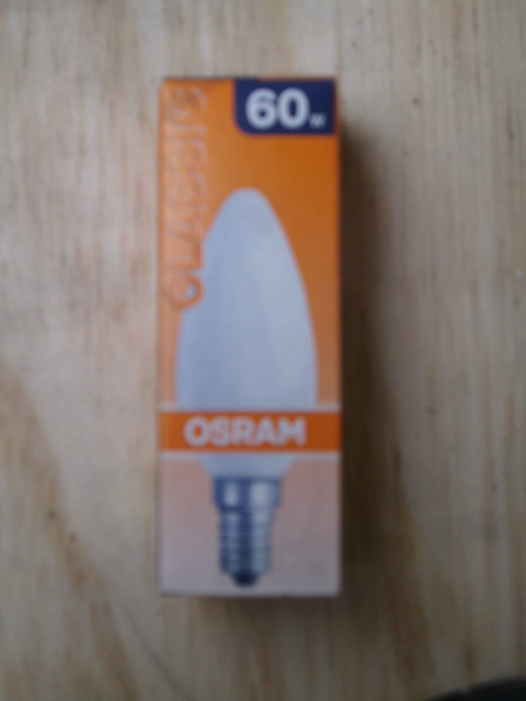 Osram classic e14 60W (kaarsvorm)